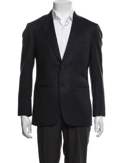 Pre-owned Sid Mashburn Wool Blazer In Blue