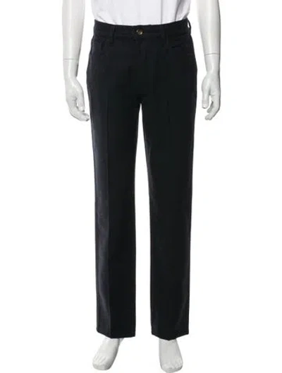 Pre-owned Sid Mashburn Wool Dress Pants In Black