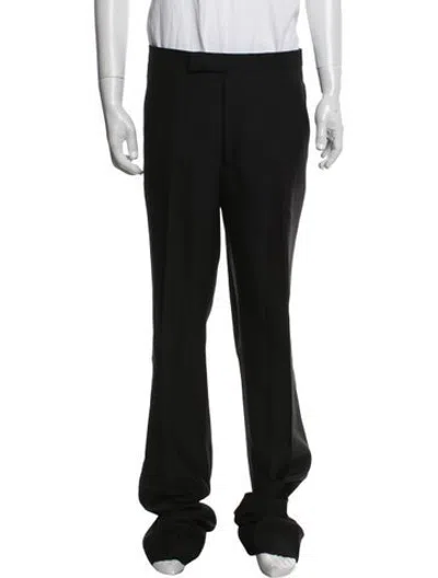 Pre-owned Sid Mashburn Wool Dress Pants In Black