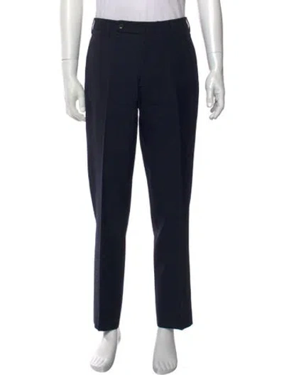 Pre-owned Sid Mashburn Wool Dress Pants In Blue