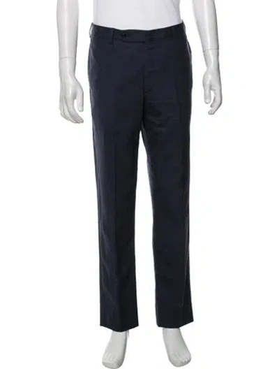 Pre-owned Sid Mashburn Wool Dress Pants In Blue