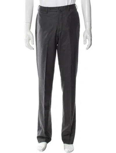 Pre-owned Sid Mashburn Wool Dress Pants In Gray