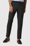 Sid Mashburn Men's Wool Dress Pants In Charcoal High-twist