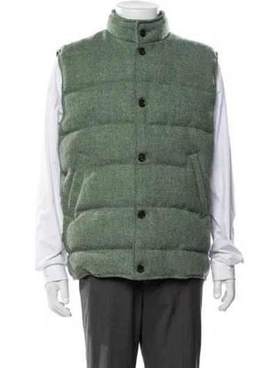 Pre-owned Sid Mashburn Wool Tweed Pattern Vest In Multicolor