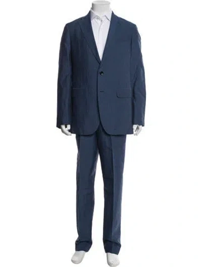 Pre-owned Sid Mashburn Wool Two-piece Blazer In Blue