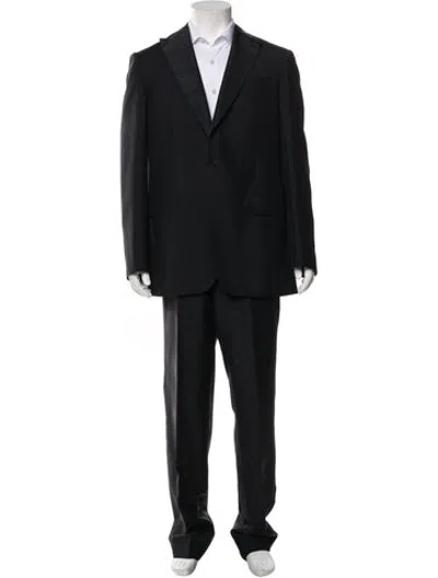Pre-owned Sid Mashburn Wool Two-piece Suit In Black