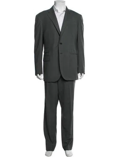 Pre-owned Sid Mashburn Wool Two-piece Suit In Green