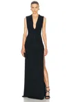 Sid Neigum Back Cutout Cowl Dress In Black