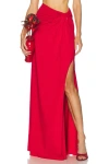 Sid Neigum Braid Skirt In Red