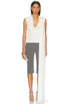 Sid Neigum Cape Cowl Top In Ivory