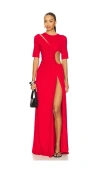 Sid Neigum Gathered Slit Maxi Dress