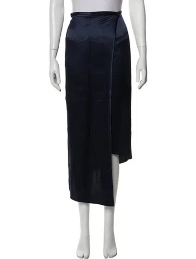 Pre-owned Sid Neigum Midi Length Skirt In Blue