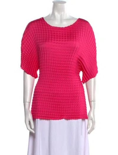 Pre-owned Sid Neigum Scoop Neck Short Sleeve T-shirt In Pink