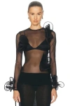 Sid Neigum Scribble Top In Black