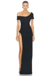 Sid Neigum Triple Loop Knit Dress In Black