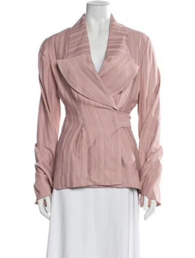 Pre-owned Sid Neigum Striped Jacket In Pink