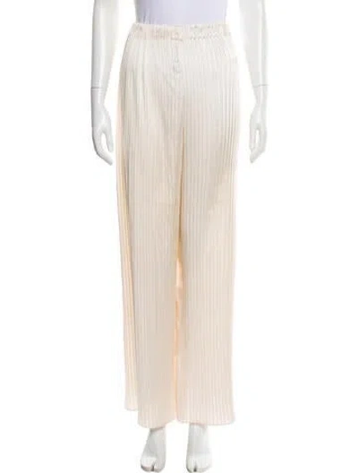 Pre-owned Sid Neigum Striped Wide Leg Pants In Neutral