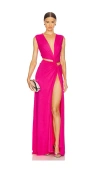Sid Neigum Triple Loop Knit Dress In Pink