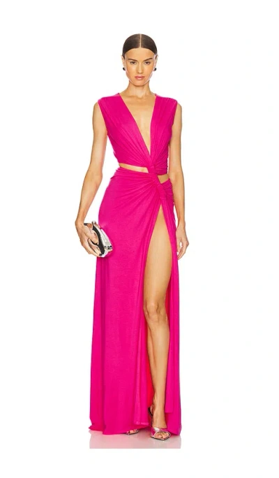 Sid Neigum Triple Loop Knit Dress In Light Pink