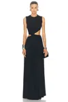 Sid Neigum Twisted Cutout Maxi Dress In Black