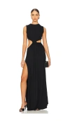 Sid Neigum Twisted Cutout Maxi Dress In Black