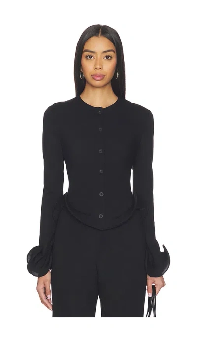 Sid Neigum Wave Hem Jacket In Black