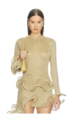 Sid Neigum Wave Sleeve Bamboo Top In Neutral