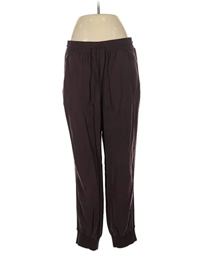 Pre-owned Side Stitch Track Pants In Burgundy