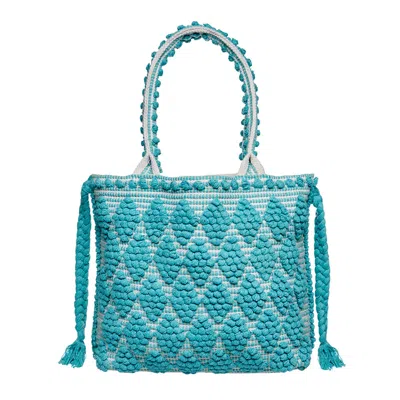 Sidney Byron Women's Blue Signature Wanderlust Tote