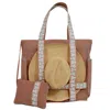 Sidney Byron Women's Brown Suncatcher Daytripper Tote & Pouch - Remi