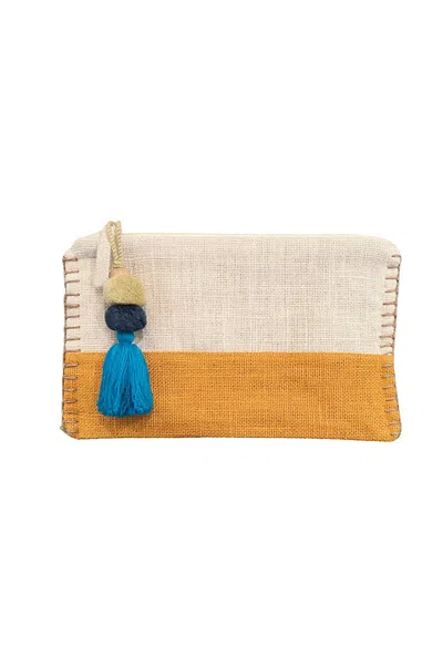 Sidney Byron Women's Yellow Suncatcher Pouch With Terry Cloth Interior