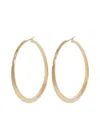 Sidney Garber 18k Rose Gold Oval Hoop Earrings In Gold