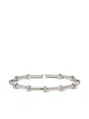 Sidney Garber 18k White Gold Carly Diamond Bracelet In Metallic