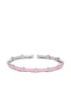 Sidney Garber 18k White Gold Pink Carly Diamond Bracelet In Pink