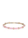 Sidney Garber 18k Yellow Gold Pink Carly Diamond Bracelet In Pink