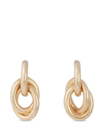 Sidney Garber Oval Drop Earrings In Gold