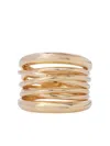 Sidney Garber Scribble Ring In Gold