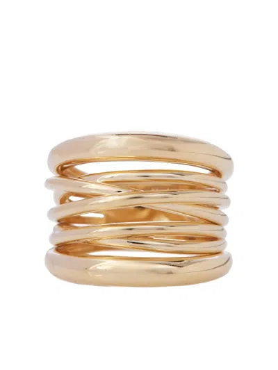 Sidney Garber Scribble Ring In Gold