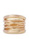 Sidney Garber Scribble Ring In Gold