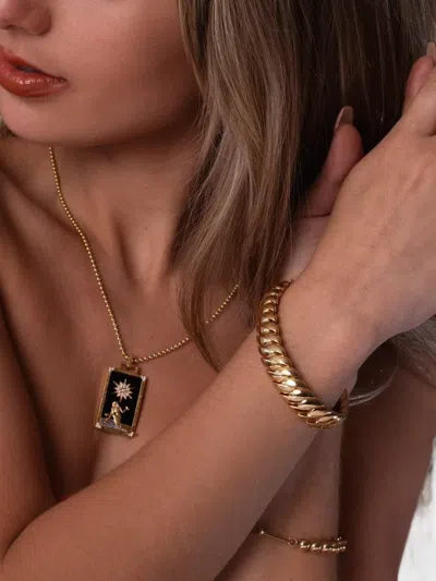 Sidney Garber Wave Link Bracelet In Gold