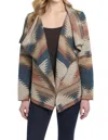 Sidran Cripple Creek Flowy Aztec Jacket In Multi In Multi