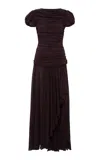 Siedres Adeline Gathered Velvet Dress