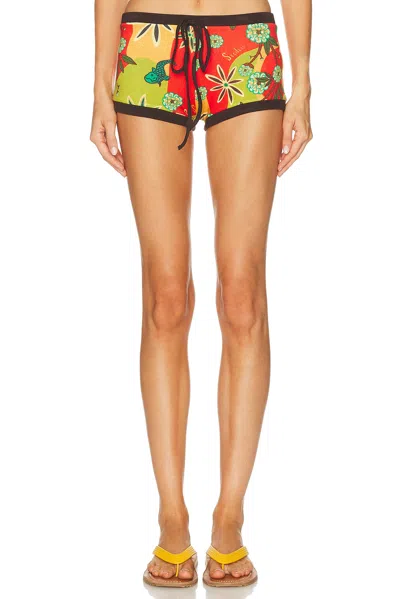 Siedres Afra Multicolor Floral Short