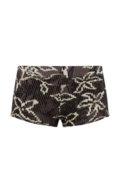 Siedres Afra Printed Mini Shorts