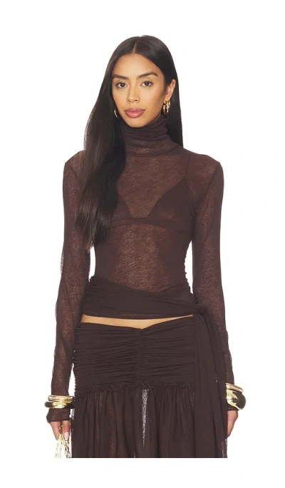 Siedres Alba Top In Brown