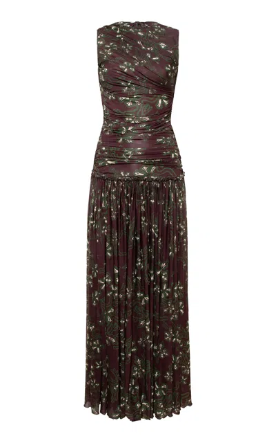 Siedres Alina Printed Maxi Dress In Multi