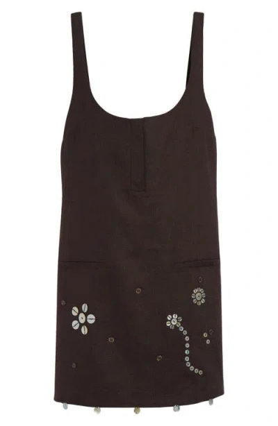 SIEDRES SIEDRÉS ALITES LINEN MINIDRESS