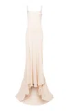Siedres Apolline Pearl-embroidered Maxi Dress In White