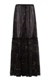Siedres Arabella Printed Chiffon Maxi Skirt