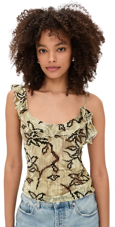 Siedres Arla Top Ecru/brown